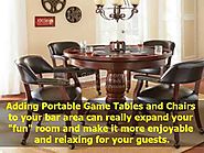 Collections Of Portable Game Tables and Chairs - Perfect Home Bars