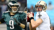 Opponents on Saturday, Drew Brees and Nick Foles share a bond