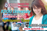 Apply now for KSOU University Distance M.Sc Course