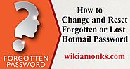 How to Change and Reset a Lost Hotmail Password
