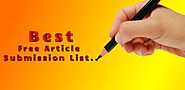 Top High PR Free Article Submission Sites List
