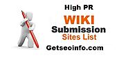 Wiki Submission Sites List