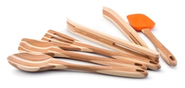 Rachael Ray Tools Bamboo 5-Piece Tool Set, Orange