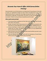 Buy canvas online printing services in dubai