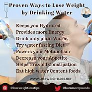 Ways to lose weight by drinking water