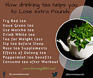 Ways to lose weight by drinking tea