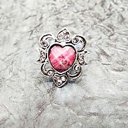 Heart Shape Polished Stone Ring