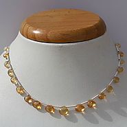 Imperial Topaz Gemstone Beads - Heart Briolette