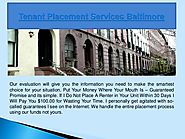 Tenant placement services baltimore