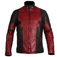 Ryan Reynolds Deadpool 2 Red Waxed Fashion Genuine Leather Jacket Cosplay Costume
