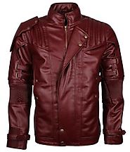 Guardians Of the Galaxy Star-Lord Chris Pratt Faux Leather Jacket Fashion Cosplay Costume