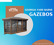 Beautiful screened gazebos available at Georgia Yard Barns!