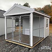 Custom Size Outdoor Dog Kennels for Sale in Georgia, Free Shipping