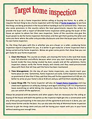 Target home inspection