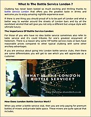 london bottle service nightclubs
