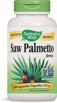 Nature's Way Saw Palmetto Berries; 585 mg Saw Palmetto Berries per serving; Non-GMO Project Verified; TRU-ID Certifie...