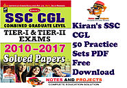 SSC CGL Practice Set Kiran Publication PDF Free Download | Notes and Projects