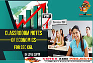 Economics Notes For SSC CGL PDF In English | Notes and Projects