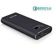 USB C Power Bank 24000 Triple Qualcomm Quick Charge 3.0 Portable Charger, MRCOOL 24000mAh Fast Input & Output USB Typ...
