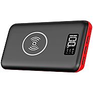 KEDRON Portable Charger Power Bank, 24000mAh Wireless Charger with LED Digital Display and 3 Outputs & Dual Inputs Ex...