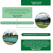 Our range of batting cage nets