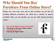 Furniture From Online Store