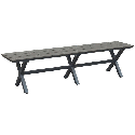 ZUO Modern Bodega Bench Ind. Gray & Brown 703816 Dining Benches – Pankour