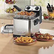 T-fal FR4049 Family Pro 2.6-Pound 3-Liter Deep Fryer with Stainless Steel Waffle, Silver
