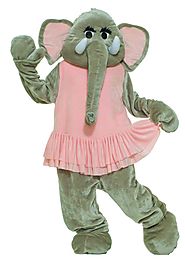 Adult Mascot Animal Elephant Dancing Plush Economy Costume Funny Theme Party
