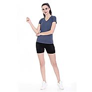 Women's V-Neck Short Sleeve Casual T-Shirt