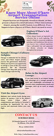 Know More About O'hare Airport Transportation Service Online