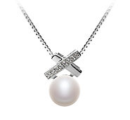 7-8mm AAA Quality Freshwater Cultured Pearl Pendant in Klarita White for Sale | Pearls Only