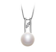 9-10mm AA Quality Freshwater Cultured Pearl Pendant in Hiriko White for Sale | Pearls Only