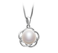 9-10mm AA Quality Freshwater Cultured Pearl Pendant in Bobbie White for Sale | Pearls Only
