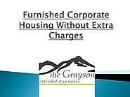 Furnished corporate housing without extra charges