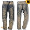 Tapered Skinny Ripped Denim Jeans for Men CW140239
