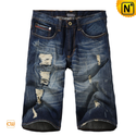 Mens Ripped Denim Jeans Shorts CW100043