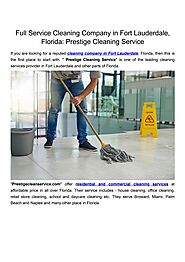 Need Cleaning Service in Fort Lauderdale, FL? Find Experts Here