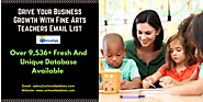 Drive Your Business Growth With Fine Arts Teachers Email List From School Data Lists – School Data Lists