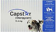 Capstar Flea Tablets for Dogs and Cats, 6 Count, 2-25 lbs