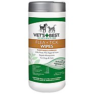 Vet's Best Flea and Tick Wipes for Dogs and Cats, 50 Wipes