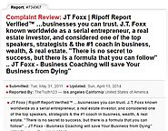 JT Foxx Reviews and Report (Not fake) – Financial Coaching Assessment