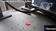 Laser marking on plastic button by Prakash Laser