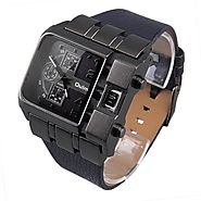 "THE RAIDER" Oversized Men's Square Dial Wristwatch