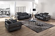 Giorgio 3 Piece Leather Living Room Set Collection