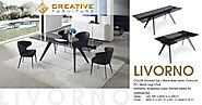 Livorno Extendable Modern Dining Table