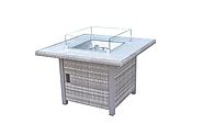 Champagne 4 Seat Gas Fire Pit Dining Table