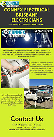 Connex Electrical Brisbane Electricians — Commercial electrician brisbane