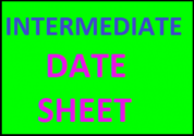 BISE Intermediate Date Sheet