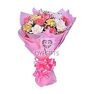 Buy/Send Cheerful Carnations Online Same Day Delivery - OyeGifts.com